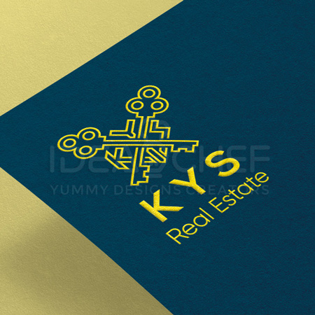 Vintage embossed logo mockup, business stationery paper psd